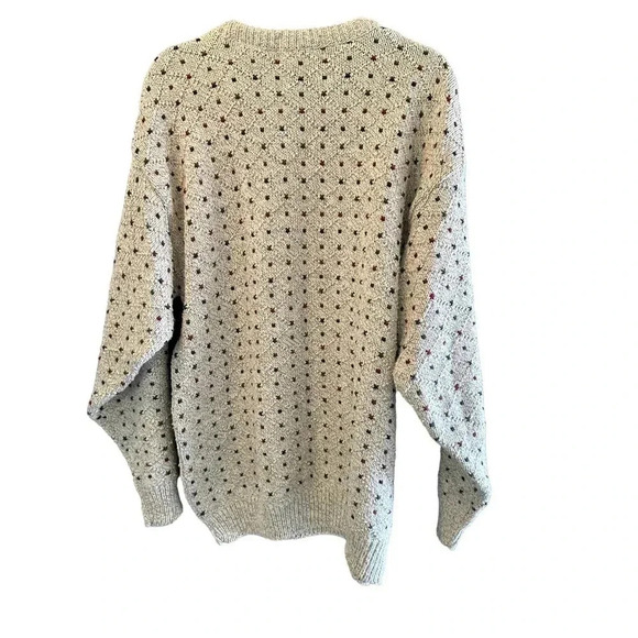 Authentic issue 90 mens‎ Polka Dot Crew Neck Sweater Size L - Picture 2 of 5